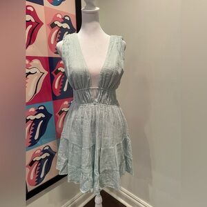 Cotton Candy LA Elegant Light Blue Sleeveless Dress
